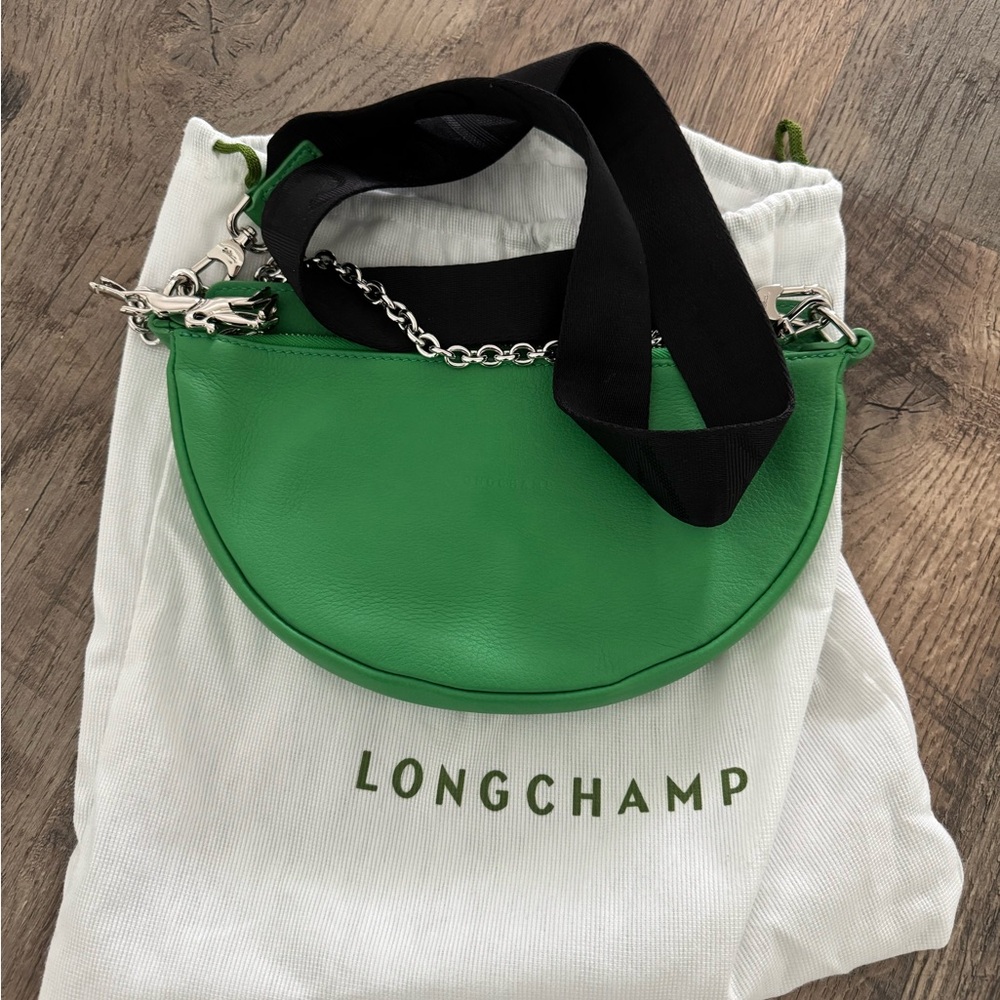 Longchamp Vibrant Green Crossbody Bag